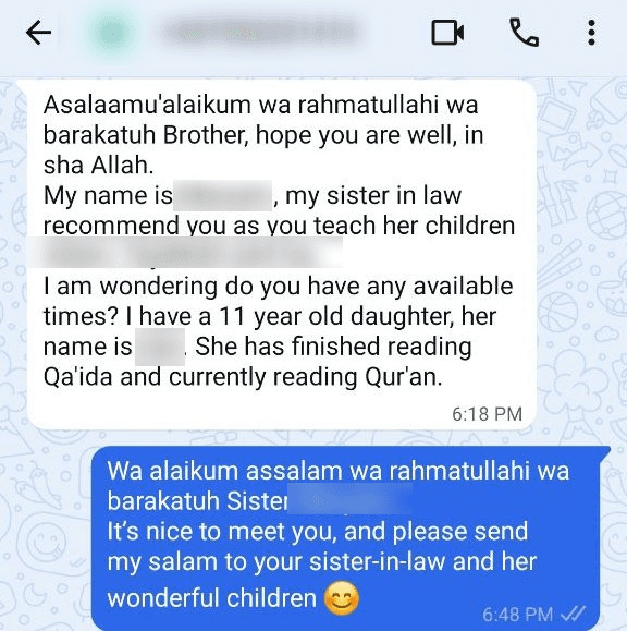 WhatsApp Conversation