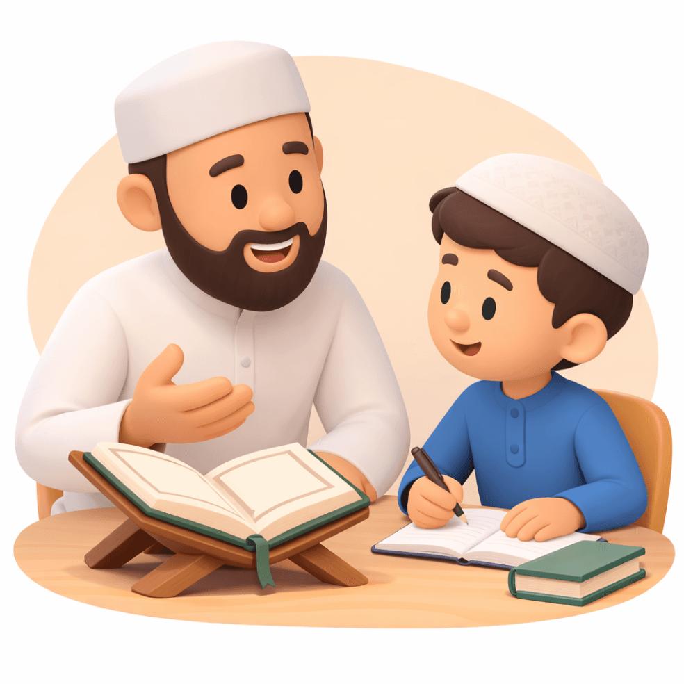 Teacher and student learning together